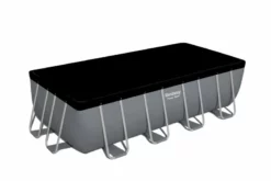 Bestway Power Steel Rectangular Zwembad - 488 X 244 X 122 Cm - Met Filterpomp En Accessoires -Intex VERKAUF 1267 1900 56670 met afdekzeil