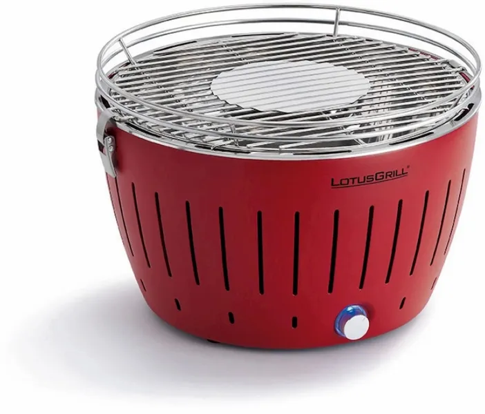 LotusGrill Classic Houtskoolbarbecue - Rood 2 LotusGrill Classic Houtskoolbarbecue - Rood - Afbeelding 2