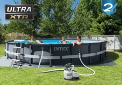 Intex Ultra Frame XTR Pool - 610 X 122 Cm - Met Zandfilterpomp En Accessoires -Intex VERKAUF 26334gn sfeerafbeelding met accessoires