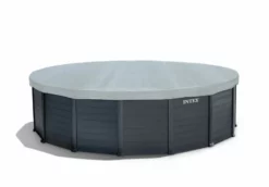 Intex Graphite Panel Pool - 478 X 124 Cm - Met Zandfilterpomp En Accessoires -Intex VERKAUF 26384gn afdekzeil 1