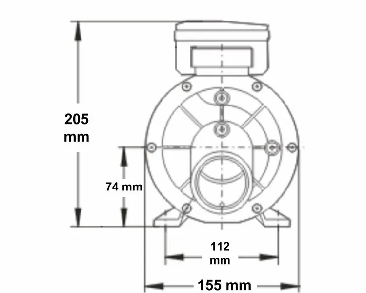 LX JA75 Spa Circulatiepomp 0,75 PK 9 LX JA75 Spa Circulatiepomp 0,75 PK - Afbeelding 9