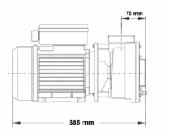 LX LP250 Spa Massagepomp 2,5 PK - 1 Speed -Intex VERKAUF 3765.2