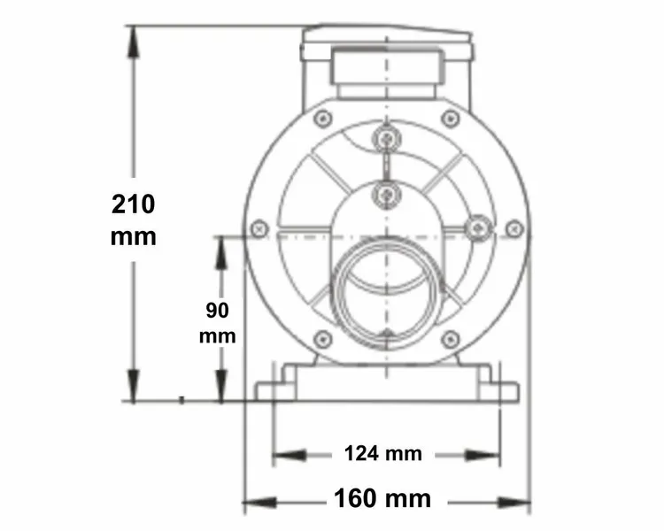 LX TDA100 Spa Circulatiepomp 1 PK 9 LX TDA100 Spa Circulatiepomp 1 PK - Afbeelding 9
