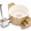 Houtgestookte Hottub Met Filteraansluiting - 6-8 Personen - Wit