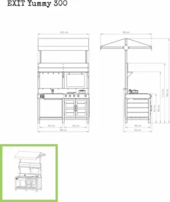 EXIT TOYS EXIT Yummy 300 Houten Speelkeuken Buiten 11 EXIT TOYS EXIT Yummy 300 Houten Speelkeuken Buiten -Intex VERKAUF 51.10.30.00 3