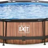 EXIT TOYS EXIT Wood Zwembad - 360 X 76 Cm - Met Filterpomp