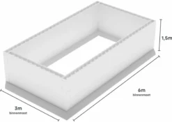 Polystyreen Zwembad Blokkenset - 6,00 X 3,00 X 1,50 M -Intex VERKAUF 600x300 zij size
