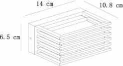 Lucide Malta Led Wandlamp - Zwart -Intex VERKAUF 651 1200 15800 05 30 technical drawing