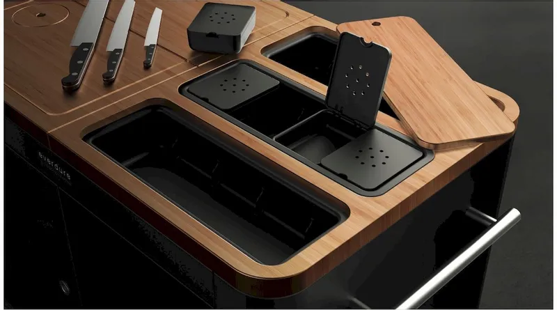 Everdure Barbecue Prep Kitchen - Mat Zwart 4 Everdure Barbecue Prep Kitchen - Mat Zwart - Afbeelding 4