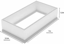 Polystyreen Zwembad Blokkenset - 7,00 X 3,50 X 1,50 M 7 Polystyreen Zwembad Blokkenset - 7,00 X 3,50 X 1,50 M -Intex VERKAUF 700x350 zij size