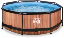 EXIT TOYS EXIT Wood Zwembad - 244 X 76 Cm - Met Filterpomp