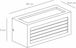 Lucide Dimo E27 Wandlamp - Antraciet -Intex VERKAUF 768 1200 27853 01 30 technical drawing