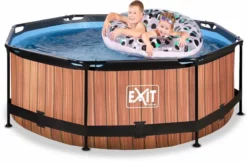 EXIT TOYS EXIT Wood Zwembad - 244 X 76 Cm - Met Filterpomp -Intex VERKAUF 786 1200 exit 30 12 08 10 int 3