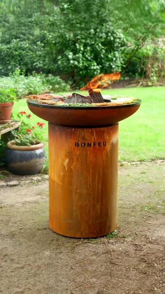 Bonfeu BonBiza Vuurschaal Bbq - Corten 4 Bonfeu BonBiza Vuurschaal Bbq - Corten - Afbeelding 4