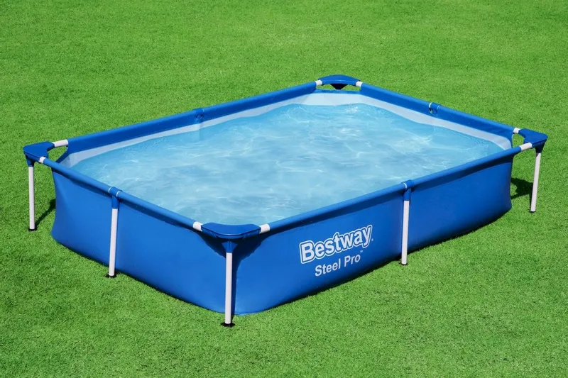 Bestway Steel Pro Zwembad - 221 X 150 X 43 Cm 2 Bestway Steel Pro Zwembad - 221 X 150 X 43 Cm - Afbeelding 2