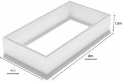 Polystyreen Zwembad Blokkenset - 8,00 X 4,00 X 1,50 M 7 Polystyreen Zwembad Blokkenset - 8,00 X 4,00 X 1,50 M -Intex VERKAUF 800x400 zij size