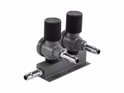 9mm Luchtverdeler Met Kraan - 2 Uitgangen