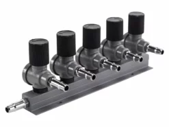 9mm Luchtverdeler Met Kraan - 5 Uitgangen