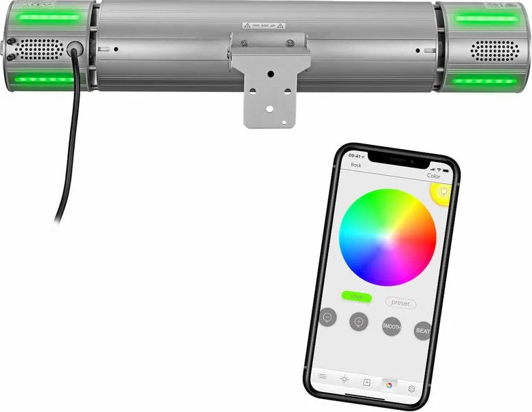 Eurom Heat And Beat Terrasverwarmer - Grijs 8 Eurom Heat And Beat Terrasverwarmer - Grijs - Afbeelding 8