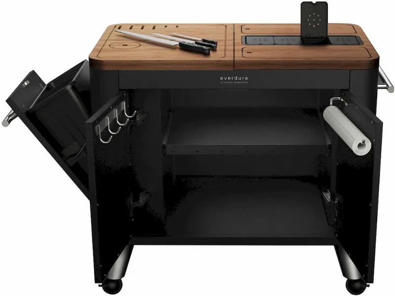 Everdure Barbecue Prep Kitchen - Mat Zwart 2 Everdure Barbecue Prep Kitchen - Mat Zwart - Afbeelding 2