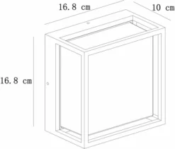 Lucide Singa Wandlamp Led - Zwart 12 Lucide Singa Wandlamp Led - Zwart -Intex VERKAUF 900 1055 15801 10 30 technical drawing