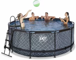 EXIT TOYS EXIT Stone Zwembad - 360 X 122 Cm - Met Zandfilterpomp En Trap -Intex VERKAUF 900 1142 30.27.12.00 3