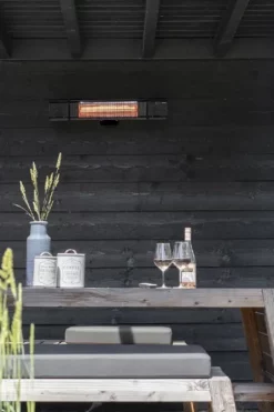 Eurom Heat And Beat Terrasverwarmer - Zwart -Intex VERKAUF 900 600 8713415334579 heat and beat black sfeer 1