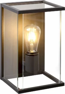 Lucide Claire E27 Wandlamp - Antraciet