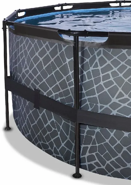 EXIT TOYS EXIT Stone Zwembad - 427 X 122 Cm - Met Zandfilterpomp En Trap 3 EXIT TOYS EXIT Stone Zwembad - 427 X 122 Cm - Met Zandfilterpomp En Trap - Afbeelding 3