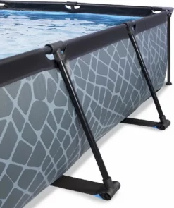 EXIT TOYS EXIT Stone Zwembad - 220 X 150 X 65 Cm - Met Filterpomp -Intex VERKAUF 900 753 exit 30 00 21 00 int 3