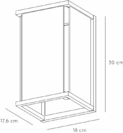 Lucide Claire E27 Wandlamp - Antraciet -Intex VERKAUF 900 830 27883 01 30 technical drawing