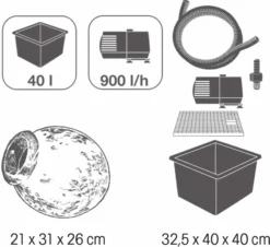 Ubbink AcquaArte Orange Waterornament -Intex VERKAUF 900 982 8711465082808 6