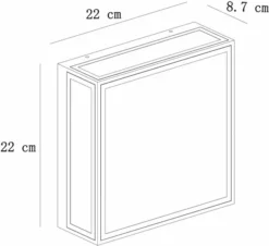 Lucide Dukan E27 Plafondlamp - Zwart -Intex VERKAUF 900 983 15802 02 30 technical drawing