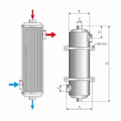 Pahlen Maxi-Flo MF 260 Zwembad Warmtewisselaar - RVS -Intex VERKAUF afmetingen pahlen rvs maxi flo warmtewisselaar zwembad 2