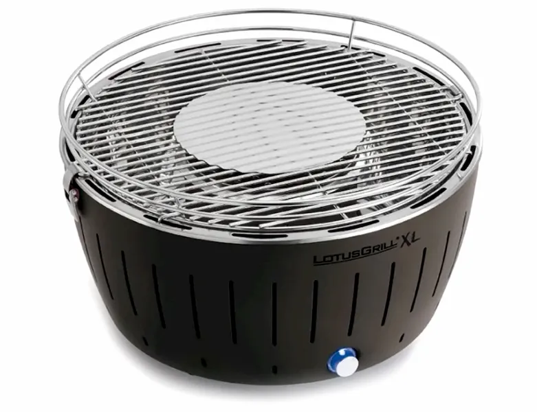 LotusGrill XL Hybrid Houtskoolbarbecue - Zwart 2 LotusGrill XL Hybrid Houtskoolbarbecue - Zwart - Afbeelding 2