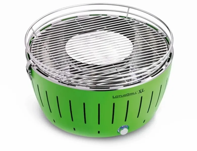 LotusGrill XL Hybrid Houtskoolbarbecue - Groen 2 LotusGrill XL Hybrid Houtskoolbarbecue - Groen - Afbeelding 2