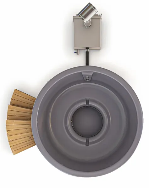 Houtgestookte Hottub - 4-6 Personen - Grijs 4 Houtgestookte Hottub - 4-6 Personen - Grijs - Afbeelding 4