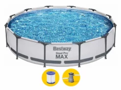 Bestway Steel Pro MAX Zwembad - 366 X 76 Cm - Met Filterpomp