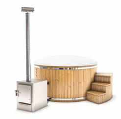 Houtgestookte Hottub - 6-8 Personen - Wit