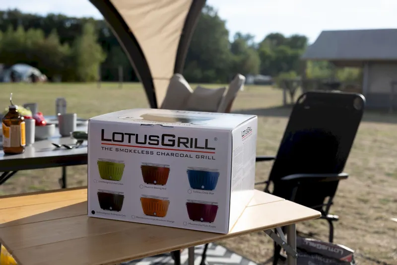 LotusGrill Classic Houtskoolbarbecue - Groen 7 LotusGrill Classic Houtskoolbarbecue - Groen - Afbeelding 7
