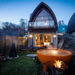 Weltevree Dutchtub Original Houtgestookte Hottub - 4 Personen - Oranje -Intex VERKAUF dutchtub original garden 2