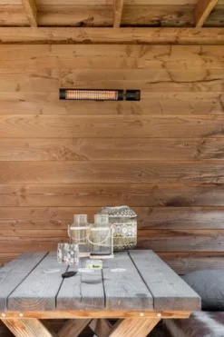 Eurom Golden 2000 Slim Terrasverwarmer -Intex VERKAUF eurom golden slim hotizontale montage