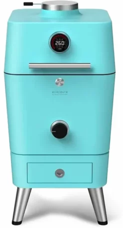 Everdure 4K Houtskool Barbecue Met Beschermhoes - Blauw