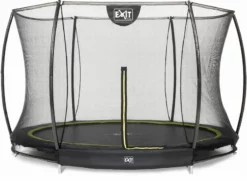 EXIT TOYS Exit Silhouette InGround Trampoline Met Net - Ø 427 Cm - Zwart