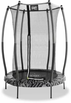 EXIT TOYS Exit Tiggy Junior 140 Cm Trampoline Met Net - Zwart/grijs