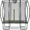 EXIT TOYS Exit Silhouette Trampoline Met Net - 214 X 153 Cm - Zwart