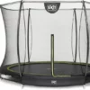 EXIT TOYS Exit Silhouette InGround Trampoline Met Net - Ø 244 Cm - Zwart