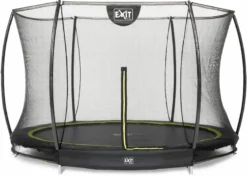 EXIT TOYS Exit Silhouette InGround Trampoline Met Net - Ø 305 Cm - Zwart