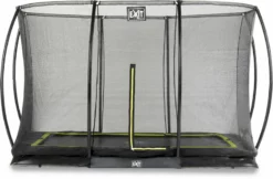EXIT TOYS Exit Silhouette InGround Trampoline Met Net - 366 X 244 Cm - Zwart