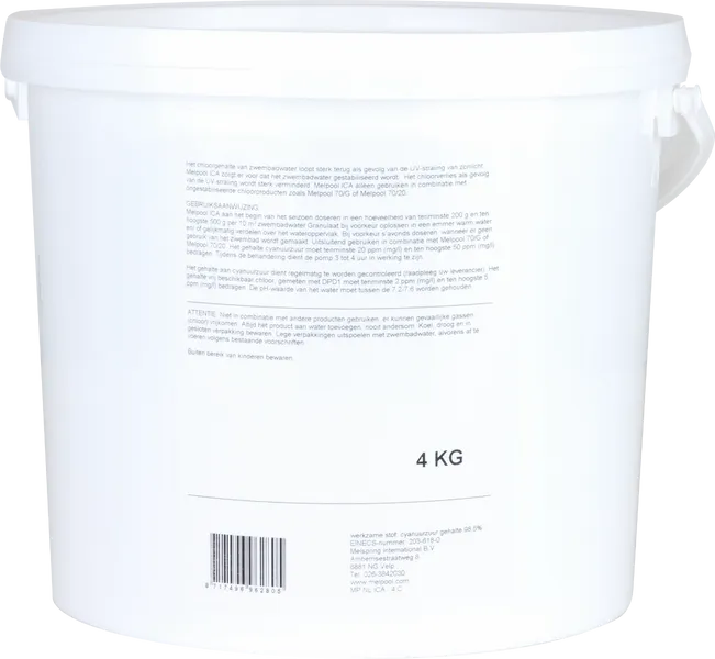 Melpool ICA Chloorstabilisator 4 Kg 2 Melpool ICA Chloorstabilisator 4 Kg - Afbeelding 2